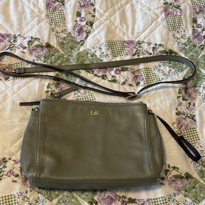 Nappa pearl sage Green lo & sons Leather Crossbody Bag